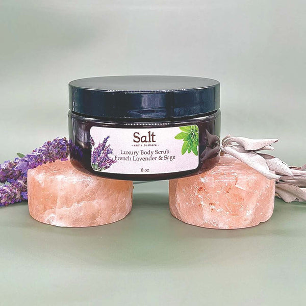 Luxury Salt Body Scrub  French Lavender & Sage