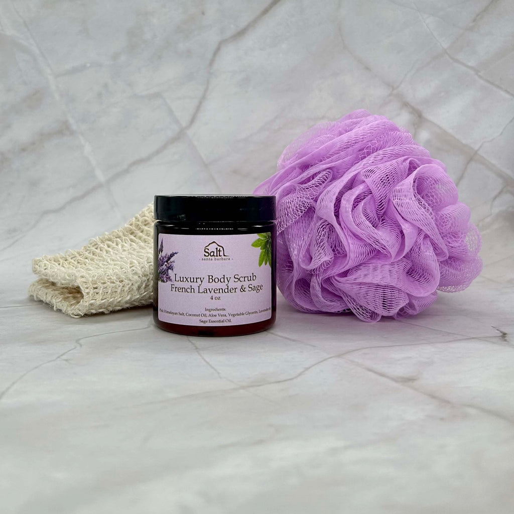 Luxury Salt Body Scrub French Lavender & Sage