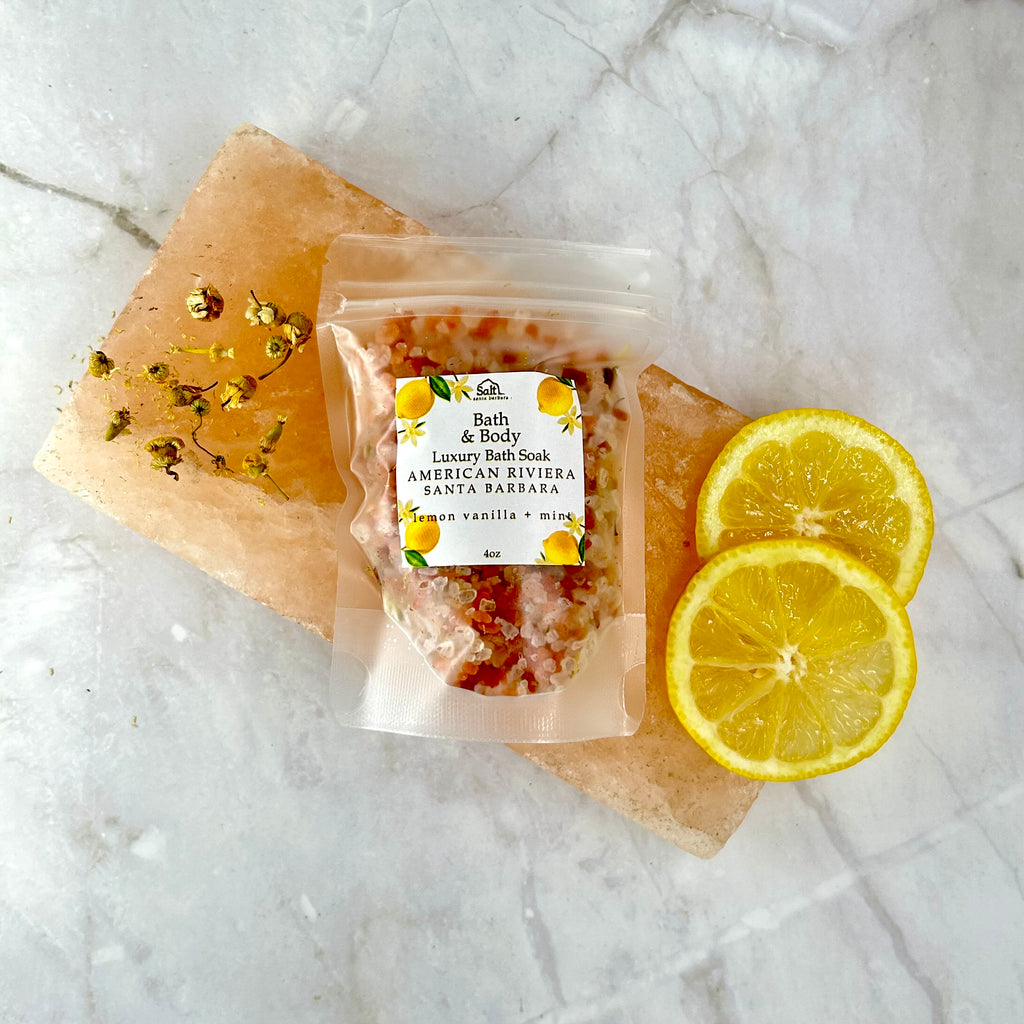Himalayan Bath Soak Lemon Vanilla + Mint